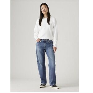 Levis 94 Baggy Jeans Low Rise Woman 25x31 Medium Wash Streetwear 90s Cotton